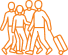 Ícone representando organização e planejamento de viagens para grupos de amigos pela agência Viaje Mais Pague Menos